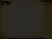 Tablet Screenshot of mydreamforanimals.com